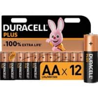 Duracell Batterijen Plus 100 AA Alkaline 1.5 V 12 Stuks