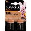 Duracell Batterijen 6LR61 9V Alkaline 9 V 2 Stuks