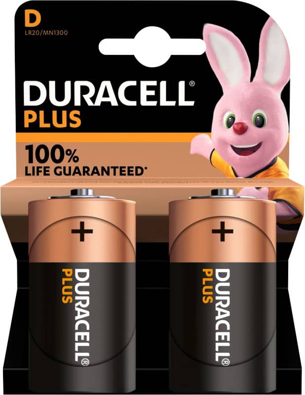 Duracell Batterijen LR20 D Alkaline 1.5 V 2 Stuks