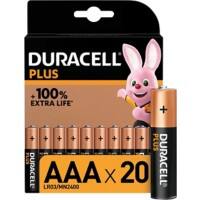 Duracell Batterijen Plus 100 AAA Alkaline 20 Stuks