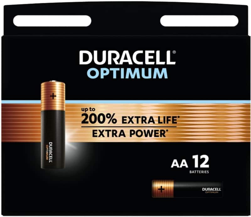 Duracell Batterij Optimum AA Alkaline 12 Stuks