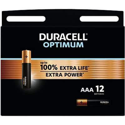 Duracell Batterij Optimum AAA Alkaline 12 Stuks