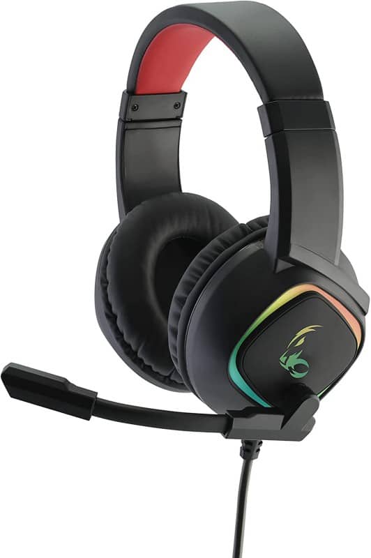 MediaRange Bedraad Headset Over het hoofd USB Noise-cancelling microfoon Met microfoon Stereo GS301 Zwart, rood