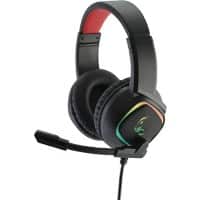 MEDIARANGE Headset GS301 Zwart, rood