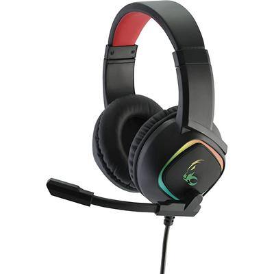 MEDIARANGE Headset GS301 Zwart, rood