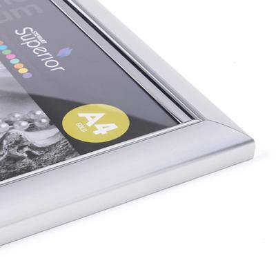 Seco A4 Deluxe Fotolijst Met veiligheids-plexiglas Zilver