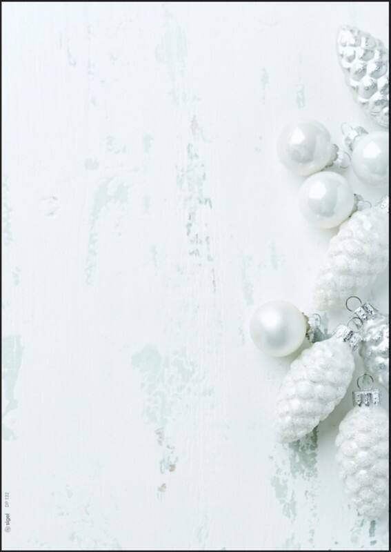 Sigel Kerstmotief-papier A4 90 g/m² Grijs, wit 100 Stuks