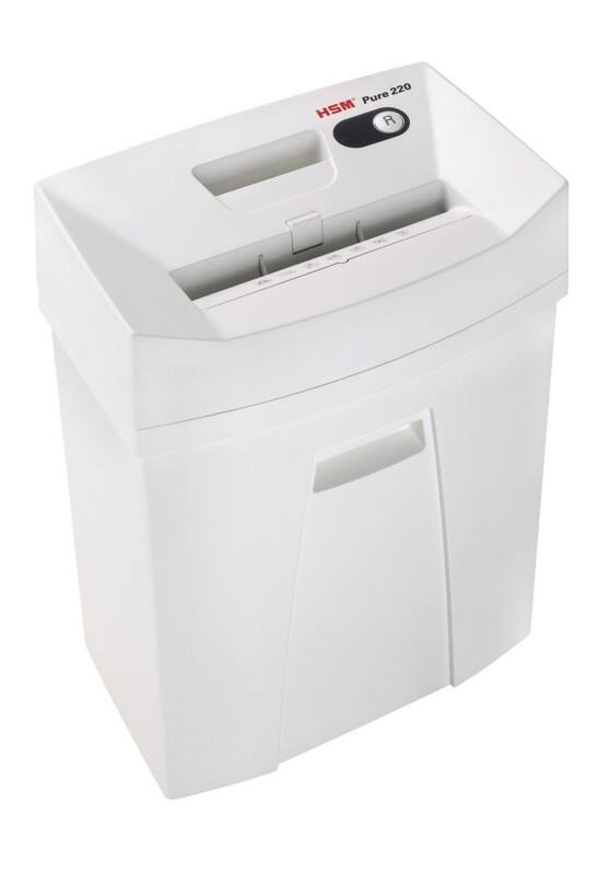 HSM Pure Papierversnipperaar 13 Vellen Stroken Veiligheidsniveau P-2, T-2, E-2 20 L