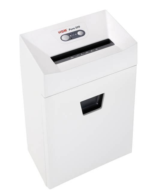 HSM Pure Papierversnipperaar 8 Vellen Snippers Veiligheidsniveau P-4, T-4, E-3, F-1 25 L 320