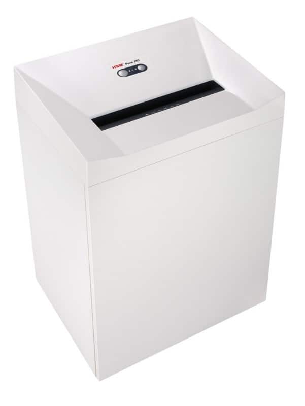 HSM Pure 740 Papierversnipperaar 28 Vellen Stroken Veiligheidsniveau P-2, O-2, T-2, E-2 145 l