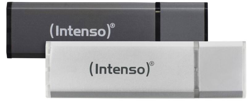 Intenso USB-stick 32 GB Antraciet, zilver 2 Stuks