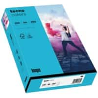 tecno A4 Gekleurd papier Blauw 120 g/m² Mat 250 Vellen