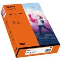 tecno A4 Gekleurd papier Oranje 120 g/m² 250 Vellen