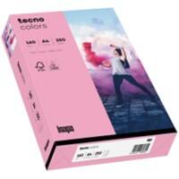 tecno A4 Gekleurd papier Roze 160 g/m² 250 Vellen