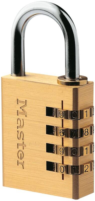 Master lock Hangslot 604EURD 4 x 1,8 x 8,1 cm Combinatieslot Messing Goud