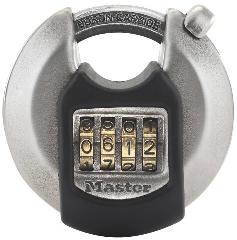 Master lock Hangslot M40EURDNUM 7 x 2,3 x 7 cm Sleutel RVS (Roestvrij staal) Zilver