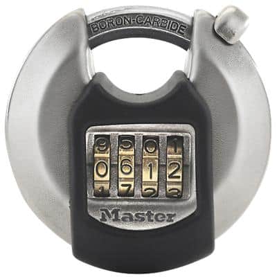 Master lock Hangslot M40EURDNUM 7 x 2,3 x 7 cm Sleutel RVS (Roestvrij staal) Zilver