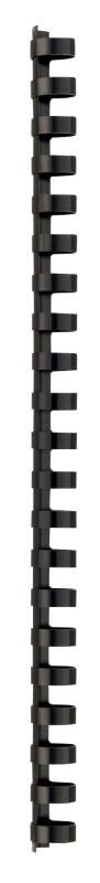 Inbindruggen 16 mm A4 PVC (Polyvinylchloride) 65 vel Zwart 100 Stuks