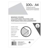Inbindkaften A4 PVC (Polyvinylchloride) 190 Microns Transparant 100 Stuks