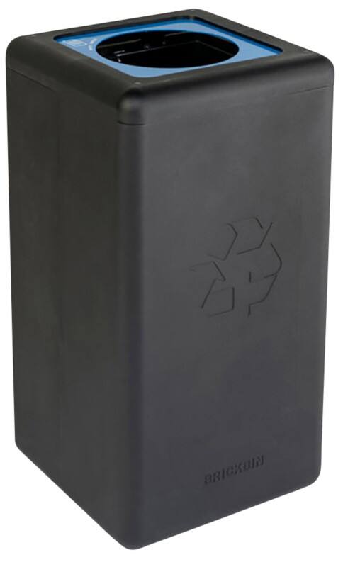 Brickbin Prullenbak 65 l Zwart Gerecycled plastic (HDPE) 561674