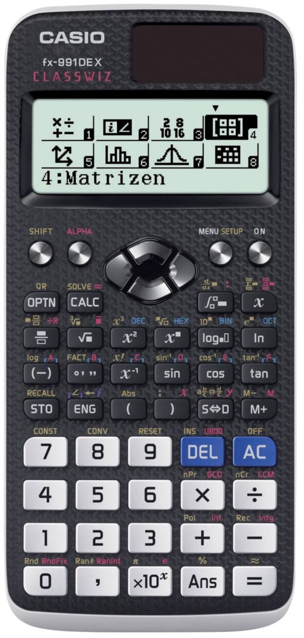 Casio Wetenschappelijke rekenmachine FX-991DEX Zwart