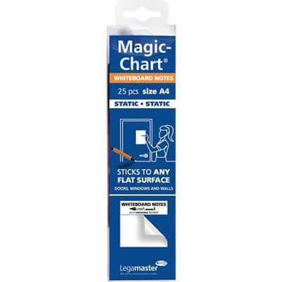 Legamaster Magic-Chart Whiteboard 7-159100-A4 29,7 x 21 cm Blanco Wit Rol van 25 vellen