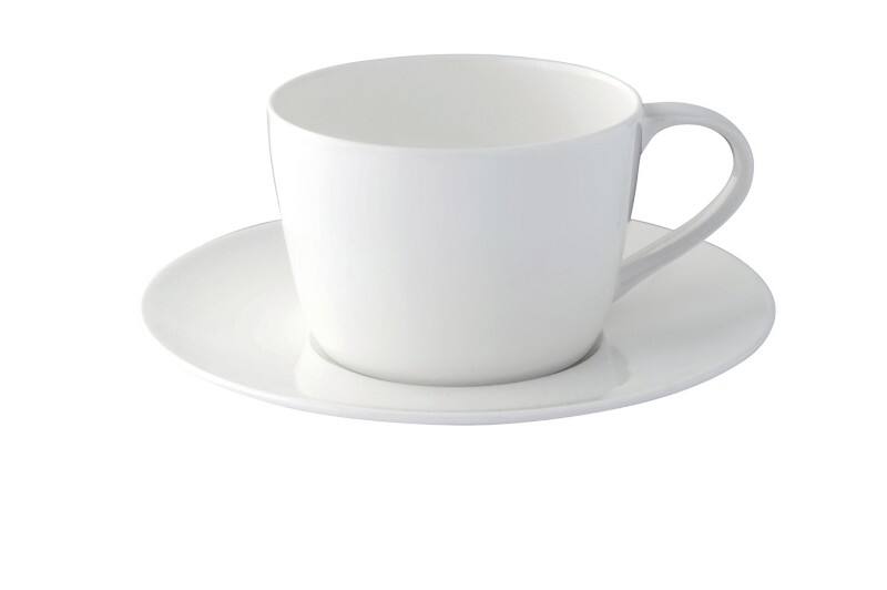 Nobel Fine Bone China Cappuccinoschotel Porselein 170 mm Crème 24 Stuks