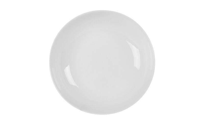 Nobel Fine Bone China Coupebord Porselein 230 mm Crème 24 Stuks