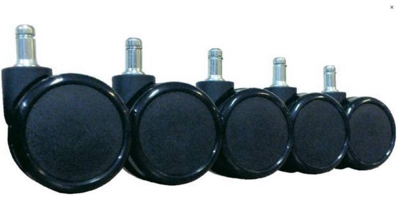 euroseats Zachte wielen voor harde vloer 5 Stuks