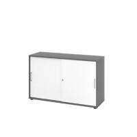 Hammerbacher Kast 2 Planken Afsluitbaar  Grafiet