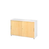 Hammerbacher Kast 2 Planken Afsluitbaar  Wit