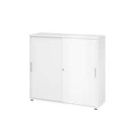 Hammerbacher Kast 4 Planken Afsluitbaar  Wit