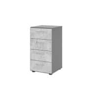 Hammerbacher Kast V924S4/G/M/BS Grafiet, Beton 40 x 42 x 74,6 cm