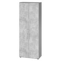 Hammerbacher Kast Spaanplaat 5 Planken Afsluitbaar  Beton Grafiet