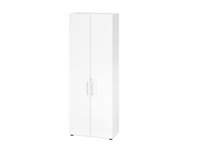 Hammerbacher Schrank Spaanplaat 5 Planken Afsluitbaar  Wit