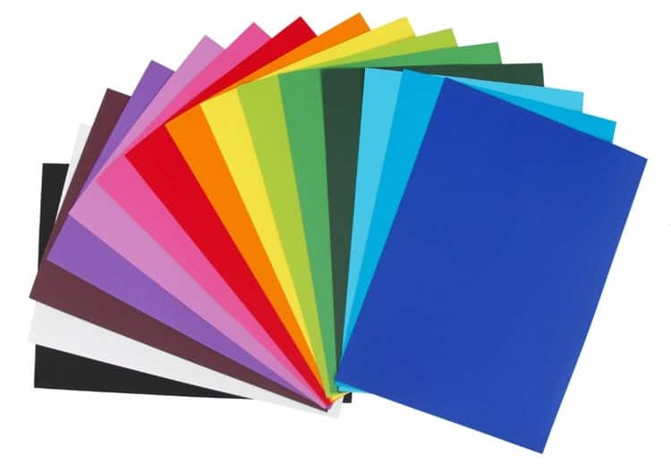 Tutorcraft A2, A3, A4, A5 Gekleurd papier Kleurenassortiment 270 g/m² 600 Vellen