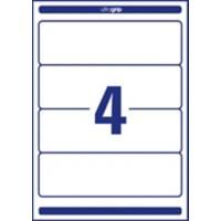 Avery Rugetiket L4761-10 Klevend A4 Wit 61 x 192 mm 10 Vellen à 4 Etiketten