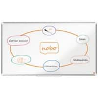 Nobo Premium Plus breed whiteboard voor wandmontage magnetisch gelakt staal 122 x 69 cm