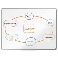 Nobo Premium Plus Whiteboard Voor wandmontage Magnetisch Gelakt staal 120 x 90 cm