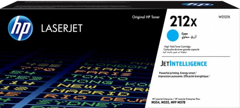 HP 212X originele tonercartridge W2121X cyaan