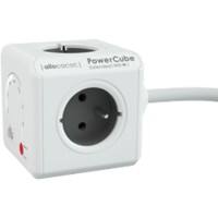 Allocacoc 9720 / FREXWF PowerCube Stekkerdoos en WiFi-versterker 4 stopcontacten Type E 1,5 m Wit, grijs