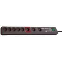 Brennenstuhl 1159490936 Secure-Tec Stekkerdoos 8 Type F Stopcontacten 3 m 1 x Master, 5 x slaves, 2 x Permanent Zwart