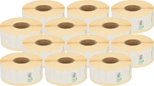 Compatibel Dymo LW S0722520 / 11352 Return Adresetiketten Zelfklevend Wit 25 x 54 mm 500 Labels Pak van 12