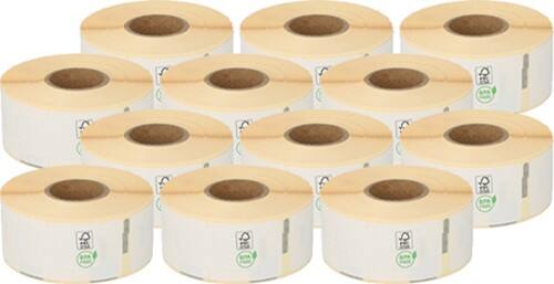 Etiketrol Compatibel 99010 S0722370 Zelfklevend 28 x 89 mm 12 Rollen à 260 Etiketten