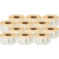 Compatibel Dymo LW S0722370 / 99010 Adresetiketten Zelfklevend Wit 28 x 89 mm 260 labels Pak van 12