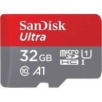 SanDisk Ultra Geheugenkaart 32 GB MicroSDHC-klasse 10 + SD-adapter