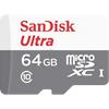 SanDisk Ultra Lite MicroSDXC UHS-I-geheugenkaart met SD-adapter 64 GB klasse 10
