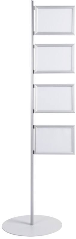 Bi-Office Snap Display Displaystandaard A4 Aluminium, kunststof Transparent