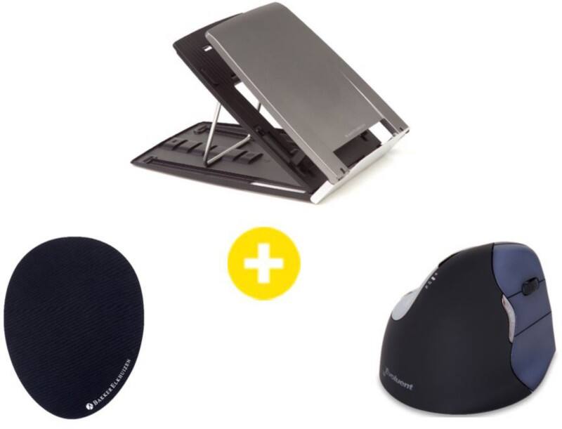 BakkerElkhuizen Ergonomische Muis Set Zwart