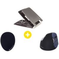 BakkerElkhuizen Ergonomische Muis Set Zwart
